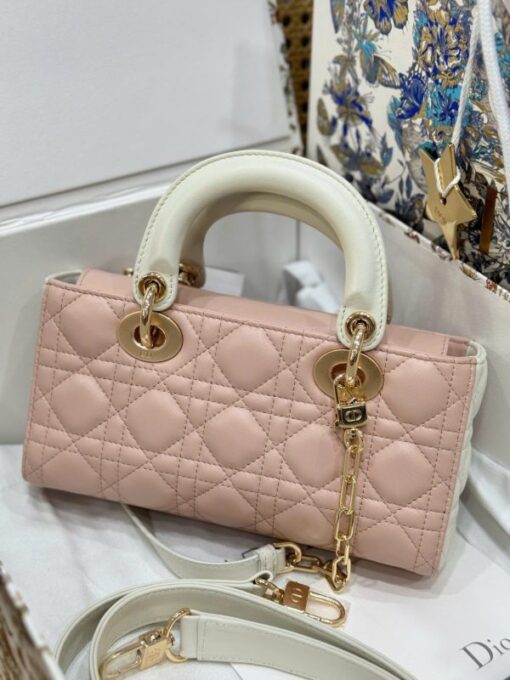 Dior D-Joy Lady Small Replica Women’s Handbag Light Pink 22cm - Image 5