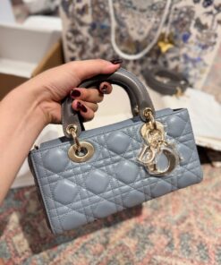 Dior D-Joy Lady Small Replica Women’s Handbag Blue 22cm