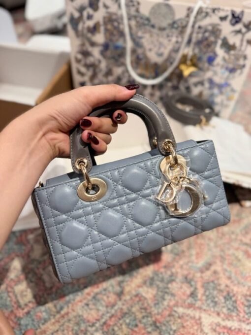 Dior D-Joy Lady Small Replica Women’s Handbag Blue 22cm - Image 2