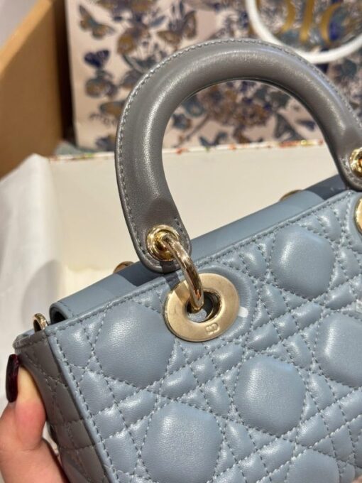 Dior D-Joy Lady Small Replica Women’s Handbag Blue 22cm - Image 7