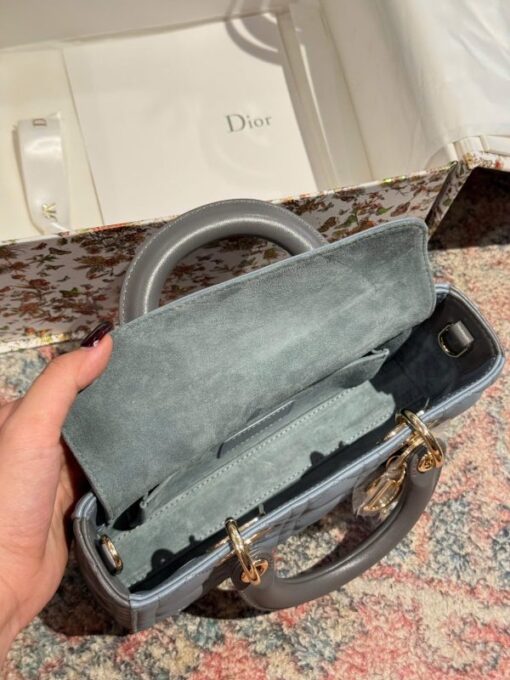 Dior D-Joy Lady Small Replica Women’s Handbag Blue 22cm - Image 8