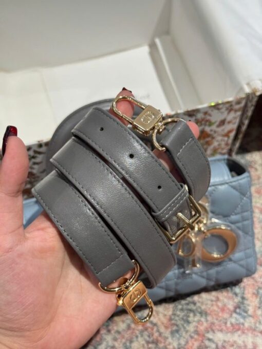 Dior D-Joy Lady Small Replica Women’s Handbag Blue 22cm - Image 9