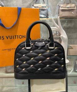 Louis Vuitton LV Alma BB Super High-Quality Women’s Handbag Black 23.5×17.5×11.5cm