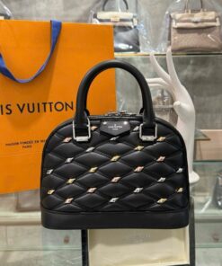 Alternative view of Louis Vuitton LV Alma BB Super High-Quality Women’s Handbag Black 23.5×17.5×11.5cm