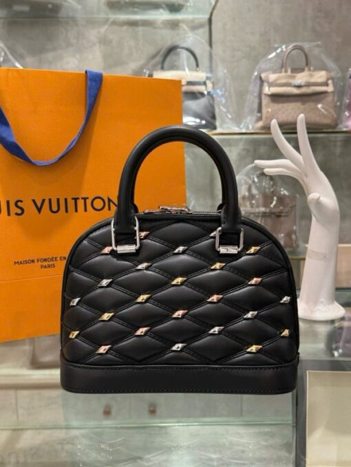 Louis Vuitton LV Alma BB Super High-Quality Women’s Handbag Black 23.5×17.5×11.5cm - Image 3