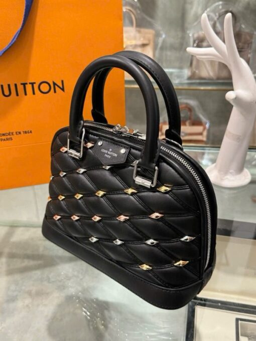 Louis Vuitton LV Alma BB Super High-Quality Women’s Handbag Black 23.5×17.5×11.5cm - Image 5