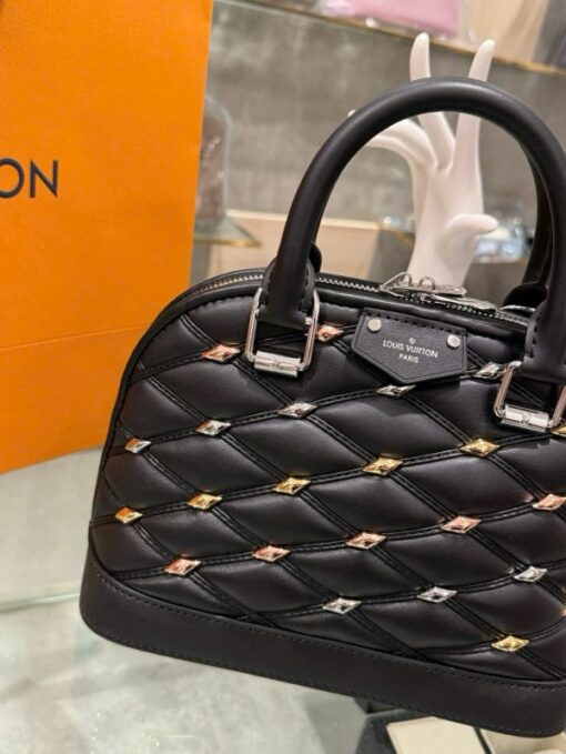 Louis Vuitton LV Alma BB Super High-Quality Women’s Handbag Black 23.5×17.5×11.5cm - Image 4
