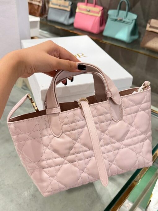 Dior Hobo Super Premium Women’s Handbag Light Pink 28.5x19x21.5cm - Image 6