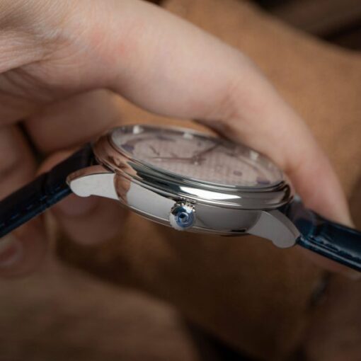 Omega De Ville Prestige Power Reserve Replica 11 Watches White Dial Leather Strap 39.5mm - Image 8