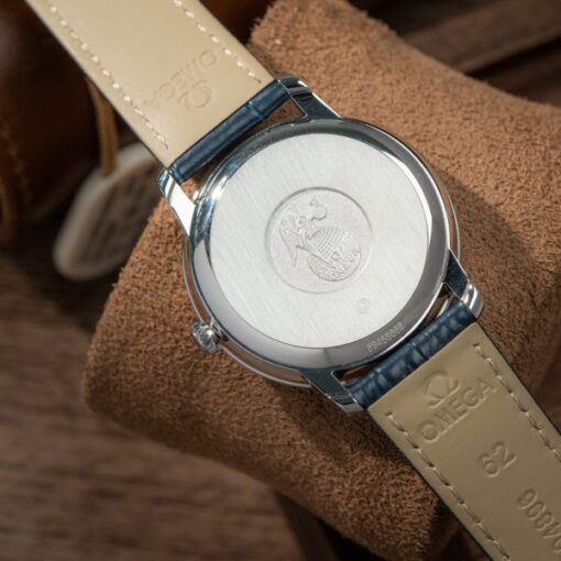 Omega De Ville Prestige Power Reserve Replica 11 Watch Blue Leather Strap 39.5mm - Image 11