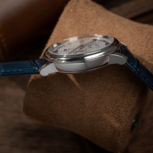 Omega De Ville Prestige Power Reserve Replica 11 Watch Blue Leather Strap 39.5mm - Image 9