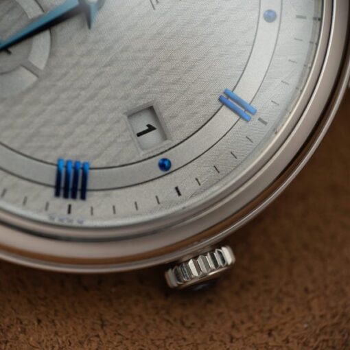 Omega De Ville Prestige Power Reserve Replica 11 Watch Blue Leather Strap 39.5mm - Image 5