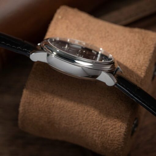 Omega De Ville Prestige Power Reserve Replica Watch Dial Blue Leather Strap 39.5mm - Image 10