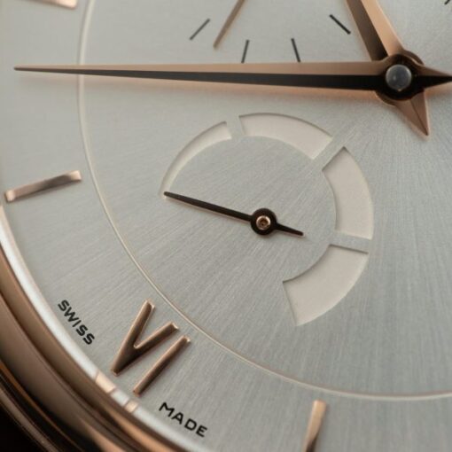 Omega De Ville Prestige Power Reserve Replica Watches Brown Leather Strap 39.5mm - Image 7