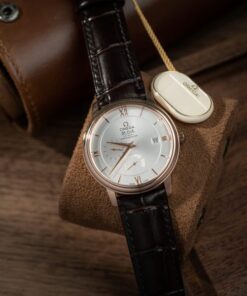 Alternative view of Omega De Ville Prestige Power Reserve Replica Watches Brown Leather Strap 39.5mm