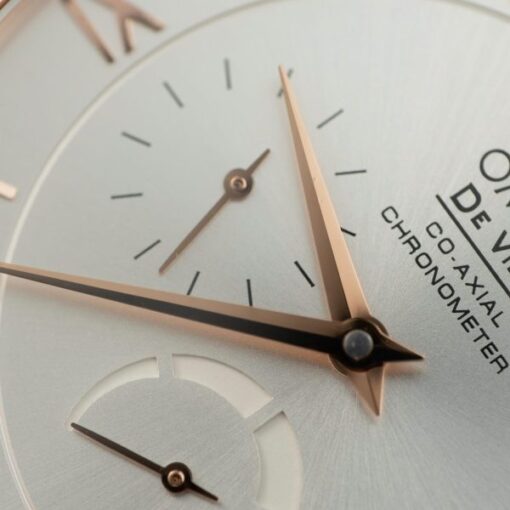Omega De Ville Prestige Power Reserve Replica Watches Brown Leather Strap 39.5mm - Image 5