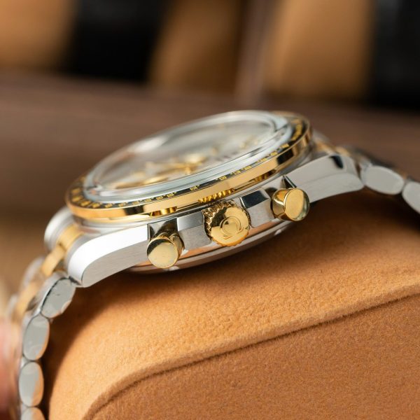 Omega SpeedMaster MoonWatch Chronogarph Demi Gold Replica Watch 42mm - Image 8