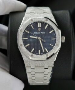 Audemars Piguet Royal Oak 15500ST Frosted Gold Replica Watch Dial Blue 41mm