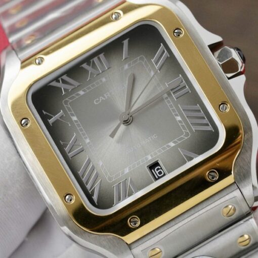 Cartier Santos CRW2SA0030 Replica Watch Gray Dial BV Factory 39.8mm - Image 6