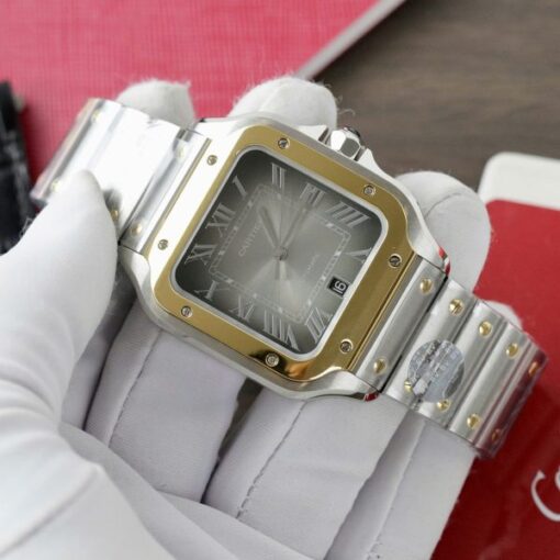 Cartier Santos CRW2SA0030 Replica Watch Gray Dial BV Factory 39.8mm - Image 5