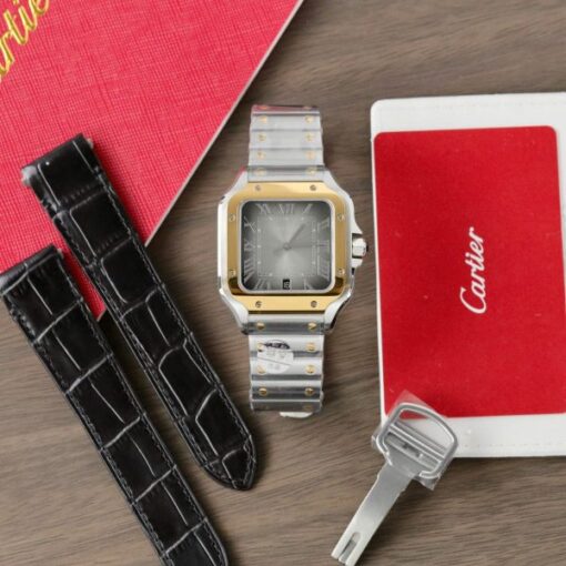 Cartier Santos CRW2SA0030 Replica Watch Gray Dial BV Factory 39.8mm - Image 2