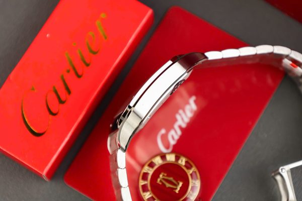 Cartier Santos Replica 11 Watch Gray Dial AF Factory 39.8mm - Image 11
