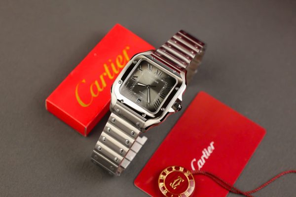 Cartier Santos Replica 11 Watch Gray Dial AF Factory 39.8mm - Image 4