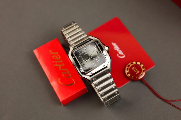 Cartier Santos Replica 11 Watch Gray Dial AF Factory 39.8mm - Image 3