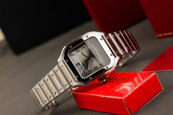 Cartier Santos Replica 11 Watch Gray Dial AF Factory 39.8mm - Image 5