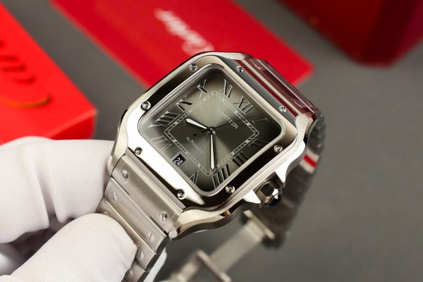 Cartier Santos Replica 11 Watch Gray Dial AF Factory 39.8mm - Image 6
