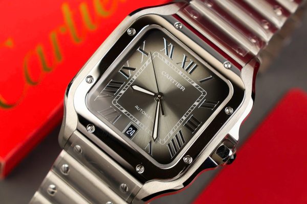 Cartier Santos Replica 11 Watch Gray Dial AF Factory 39.8mm - Image 7
