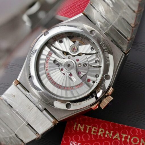 Omega Constellation Co-Axial Clone 11 Watch White Dial Metal Strap 38mm - Image 9