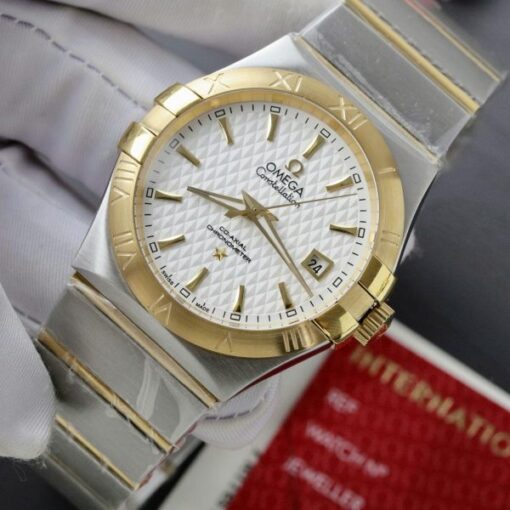 Omega Constellation Co-Axial Fake Watch Metal Wire 38mm - Image 3