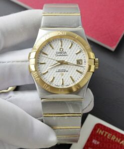 Alternative view of Omega Constellation Co-Axial Fake Watch Metal Wire 38mm