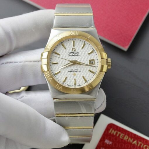 Omega Constellation Co-Axial Fake Watch Metal Wire 38mm - Image 2