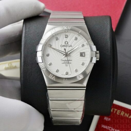 Omega Constellation Co-Axial Clone Watch White Dial 38mm - Image 2