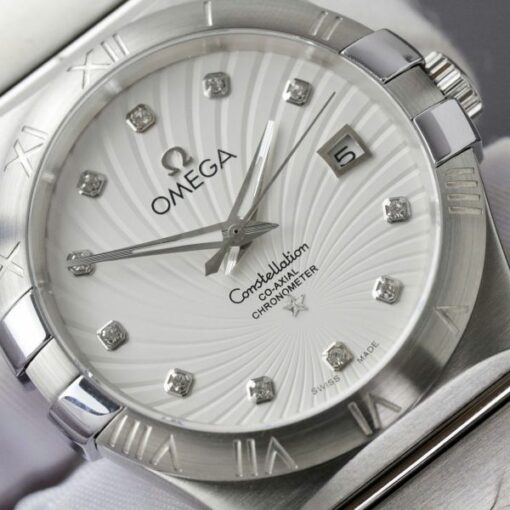 Omega Constellation Co-Axial Clone Watch White Dial 38mm - Image 5