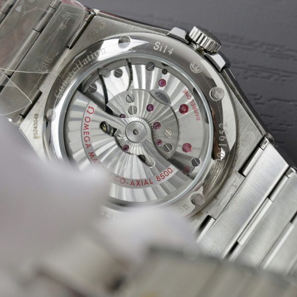 Omega Constellation Co-Axial Fake 11 Watch White Dial Metal Strap 38mm - Image 8