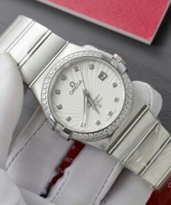 Omega Constellation Co-Axial Fake 11 Watch White Dial Metal Strap 38mm