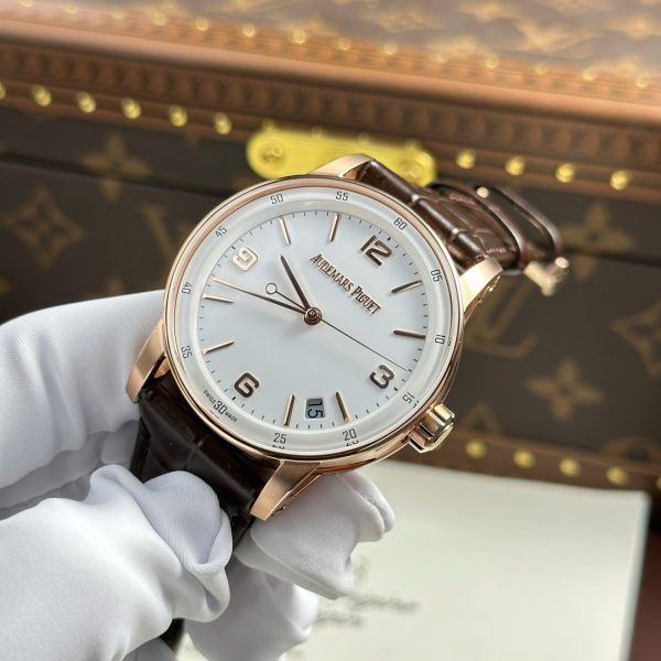 Audemars Piguet Replica Watch Code 11.59 Selfwinding 15210OR White Dial APS Factory 41mm - Image 5