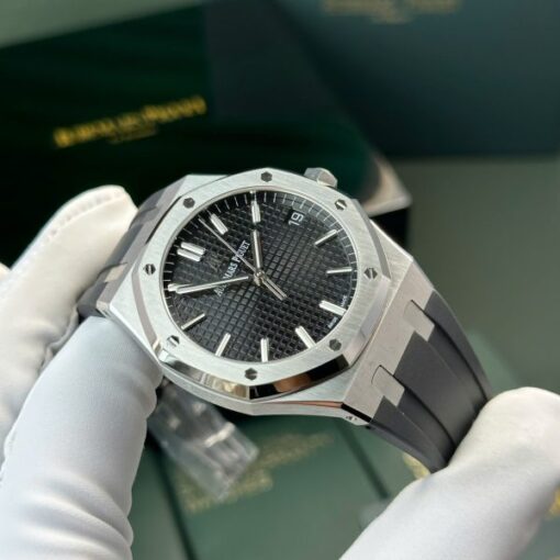 Audemars Piguet Royal Oak 15500 Replica Watch Dial Black Rubber Strap APS Factory 41mm - Image 4