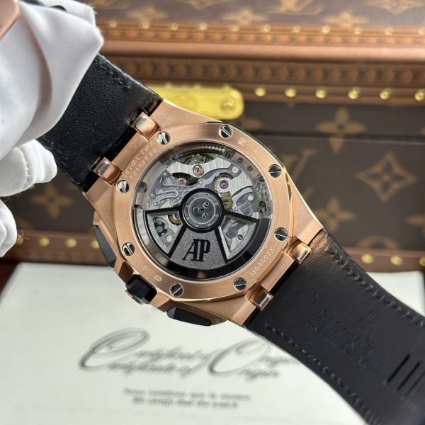 Audemars Piguet Royal Oak Offshore Chronograph 26420 Rose Gold Replica Watch Black Dial APP Factory 43mm - Image 10