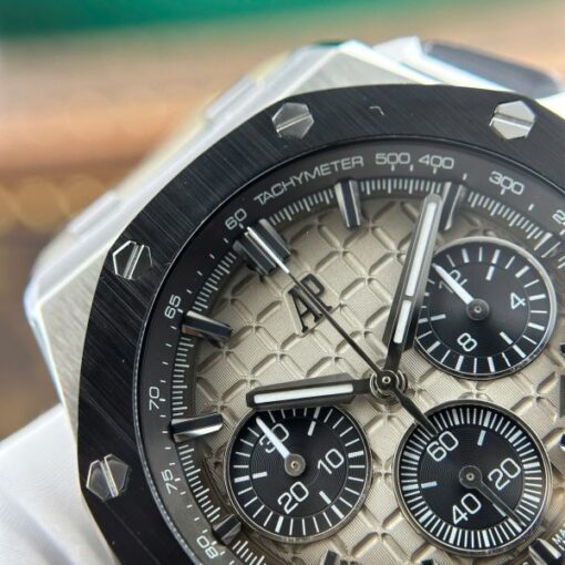 Audemars Piguet Royal Oak Offshore Chronograph 26420 Replica Watch Gray Dial APP Factory 43mm - Image 7