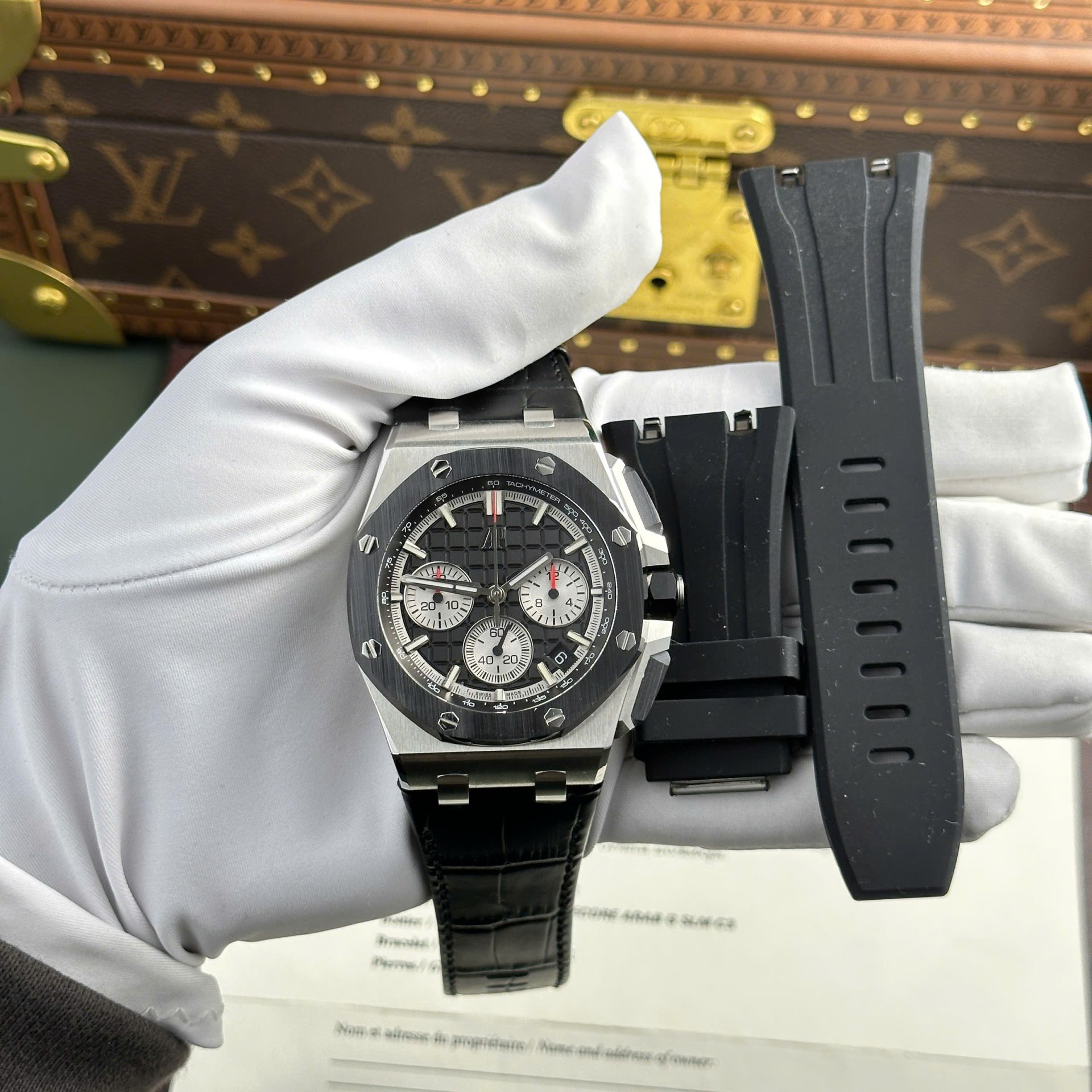Audemars Piguet Royal Oak Offshore Chronograph 26420 Replica Watch Black Dial APP Factory 43mm