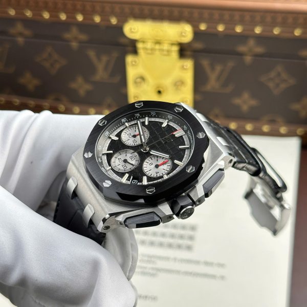 Audemars Piguet Royal Oak Offshore Chronograph 26420 Replica Watch Black Dial APP Factory 43mm - Image 6