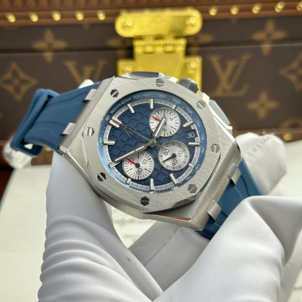 Audemars Piguet Royal Oak Offshore Chronograph 26420 Replica Watch Blue Dial APP Factory 43mm - Image 6