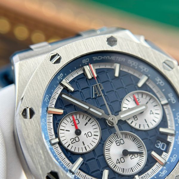 Audemars Piguet Royal Oak Offshore Chronograph 26420 Replica Watch Blue Dial APP Factory 43mm - Image 7
