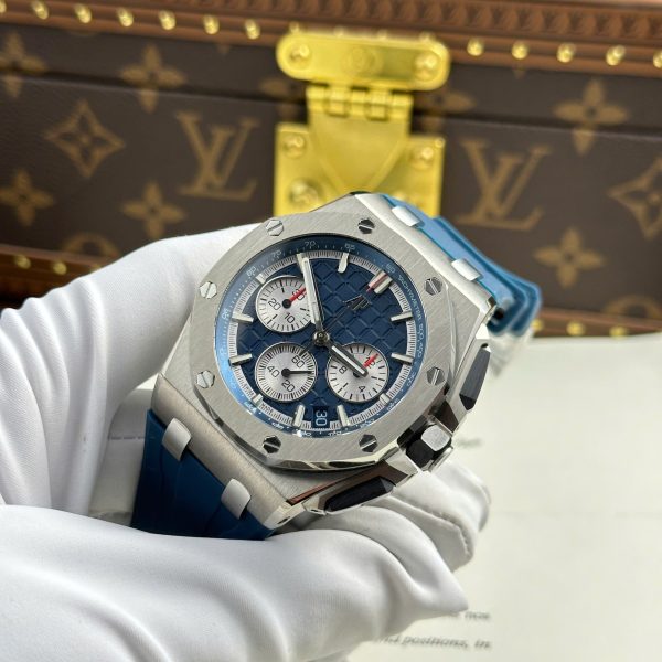 Audemars Piguet Royal Oak Offshore Chronograph 26420 Replica Watch Blue Dial APP Factory 43mm - Image 5
