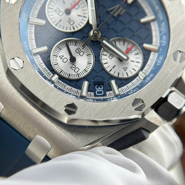 Audemars Piguet Royal Oak Offshore Chronograph 26420 Replica Watch Blue Dial APP Factory 43mm - Image 8