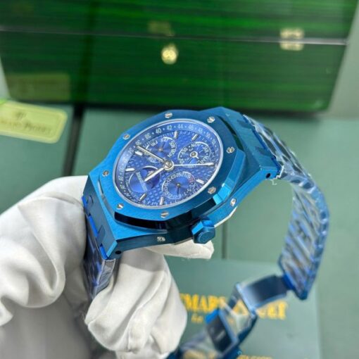 Audemars Piguet Royal Oak Perpetual Calendar 26579CS Replica Watch Blue BBR Factory 41mm - Image 8